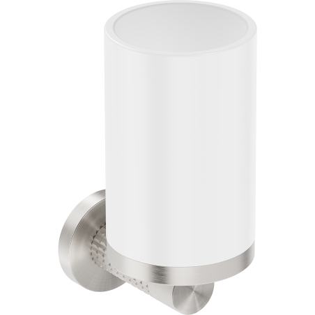 Mexen Triv pohár na zubné kefky, biela/kefovaný nikel - 70A33051-97W