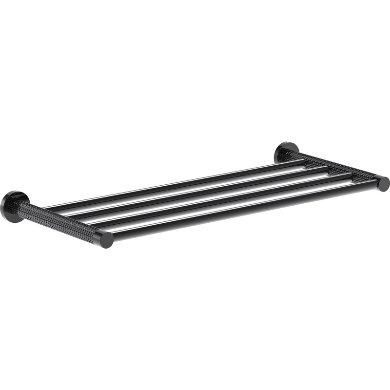 Mexen Triv polica na uterák, black chrome - 70A33082-73