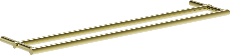 Mexen Loop dvojitý vešiak na uterák, zlatý - 70A71047-50