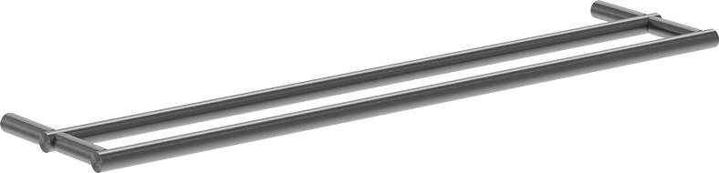 Mexen Loop dvojitý vešiak na uteráky, gun gray brúsený - 70A71047-66