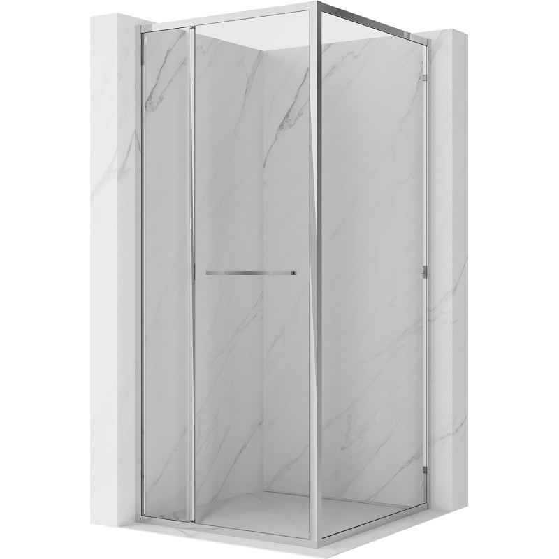 Mexen Linea sprchový kút posuvný 90 x 90 cm, transparentný, chróm - 8E1-090-090-01-01