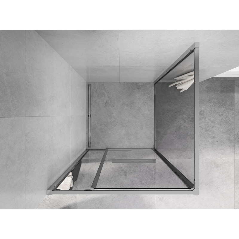 Mexen Linea posuvná sprchová kabína 95 x 95 cm, priehľadná, chróm - 8E1-095-095-01-01