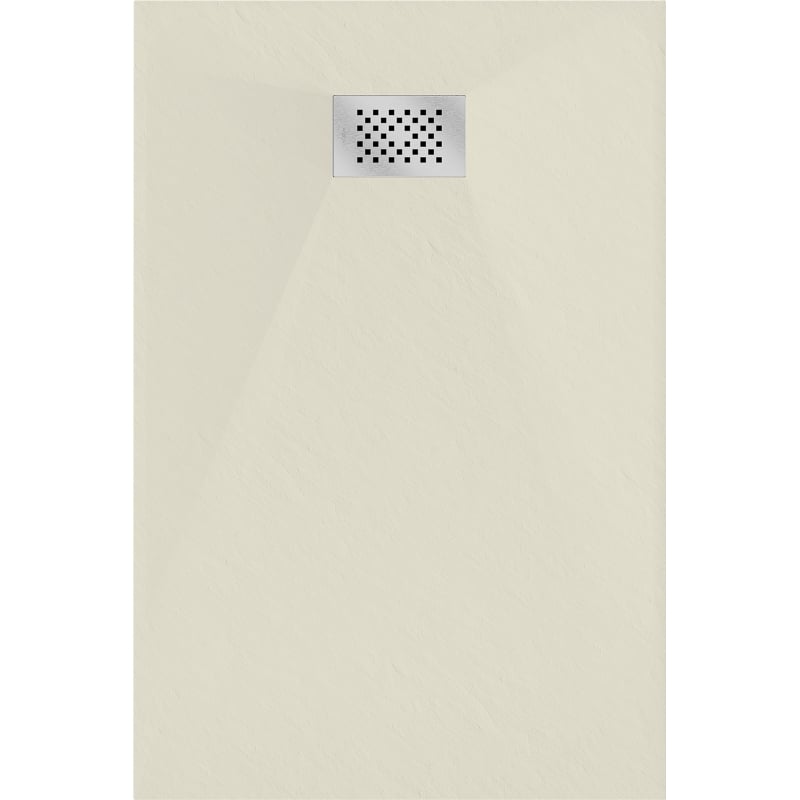 Mexen Hugo obdĺžnikový sprchovací kút SMC 120 x 80 cm, béžový, krytka inox - 42698012-X