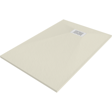 Mexen Hugo obdĺžnikový sprchový kút SMC 120 x 80 cm, béžový, biela maskovacia doska - 42698012-W