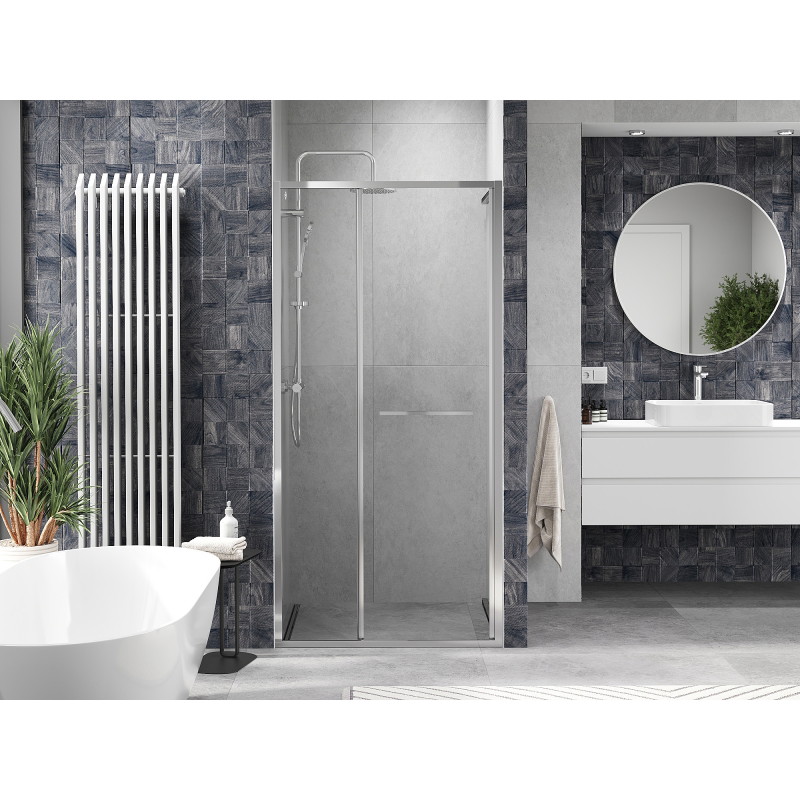 Mexen Linea posuvné sprchové dvere 80 cm, transparentné, chróm - 8E1-080-000-01-01