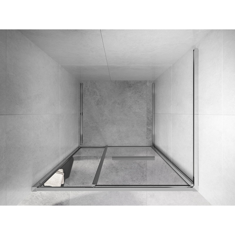Mexen Linea posuvné sprchové dvere 85 cm, transparentné, chróm - 8E1-085-000-01-01
