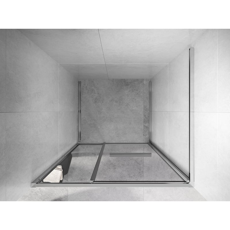 Mexen Linea posuvné sprchové dvere 110 cm, priehľadné, chróm - 8E1-110-000-01-01