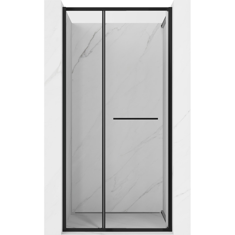 Mexen Linea posuvné sprchové dvere 90 cm, transparentné, čierne - 8E1-090-000-70-70
