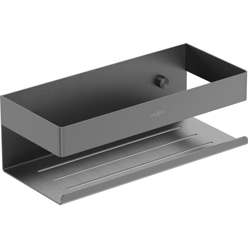 Mexen Brin-L kúpeľňový košík, gun gray brúsený - 70A8730-66