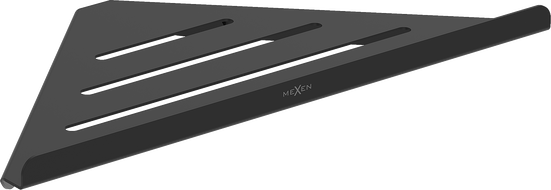 Mexen Diva-C rohový kúpeľňový košík, čierny - 70A8528-70