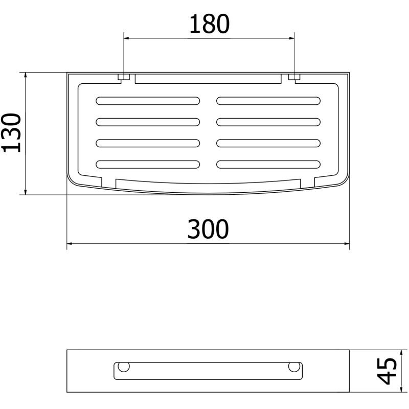 Mexen Laxo-L kôš do kúpeľne, kartáčovaná meď - 70A8713-65