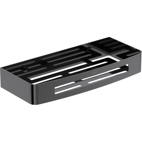 Mexen Laxo-L kúpeľňový košík, black chrome - 70A8713-73