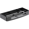 Mexen Laxo-L kúpeľňový košík, black chrome - 70A8713-73