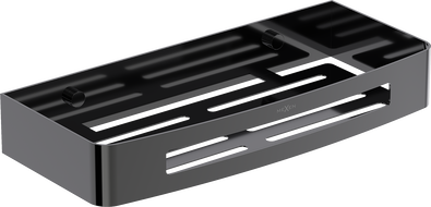 Mexen Laxo-L kúpeľňový košík, black chrome - 70A8713-73