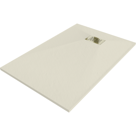 Mexen Hugo obdĺžnikový sprchový kút SMC 120 x 70 cm, béžový, kryt zlatý - 42697012-G