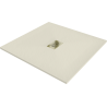 Mexen Hugo štvorec SMC sprchový kút 90 x 90 cm, béžový, maskovanie zlaté - 42699090-G