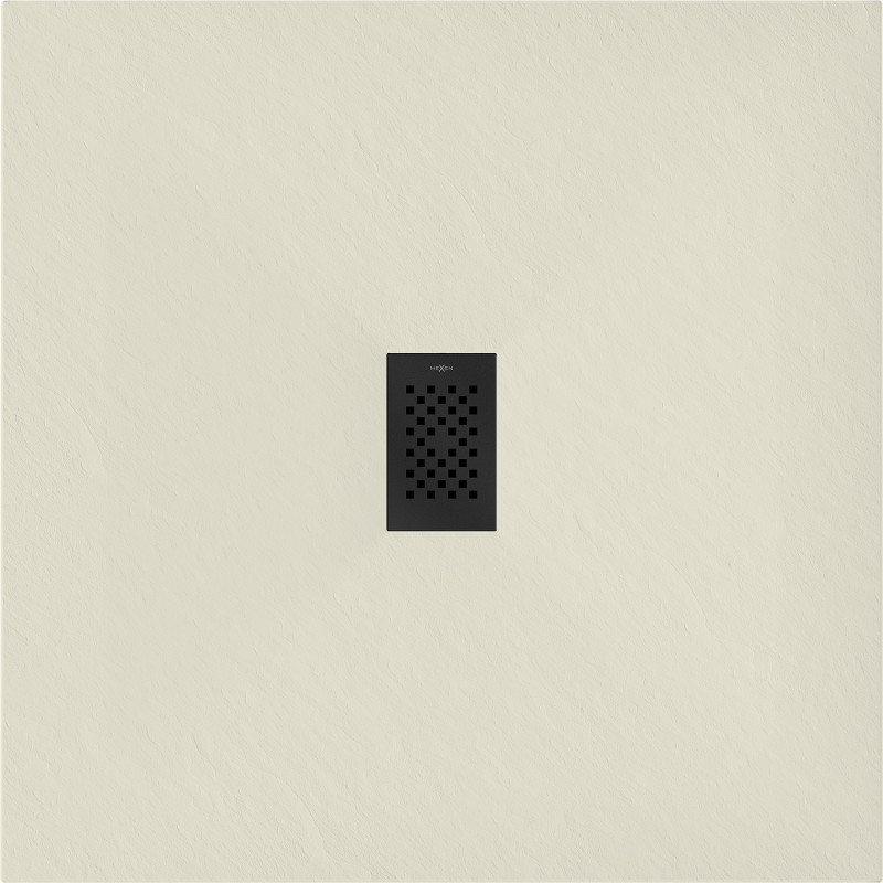 Mexen Hugo štvorcový sprchový kút SMC 90 x 90 cm, béžový, čierna krytka - 42699090-B