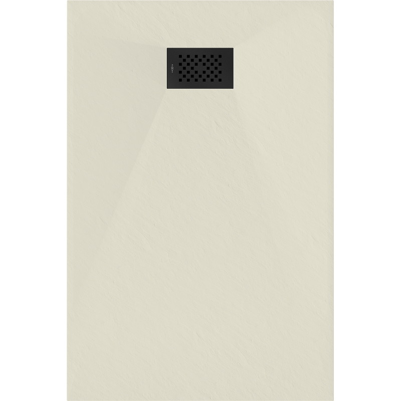 Mexen Hugo rectangular shower tray SMC 100 x 70 cm, beige, black cover - 42697010-B