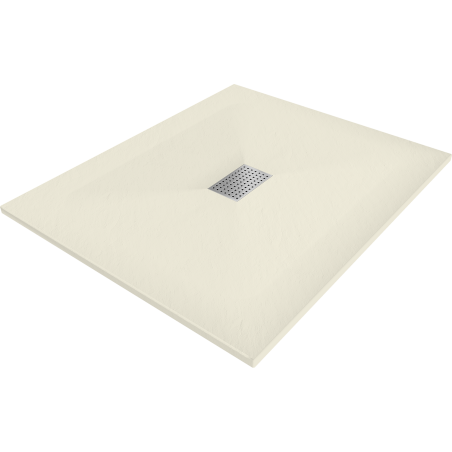 Mexen Hugo obdĺžnikový sprchovací kút SMC 120 x 100 cm, béžový, krytka z nehrdzavejúcej ocele - 42691012-X