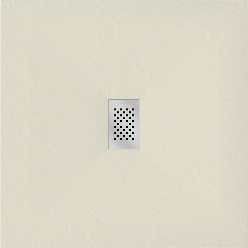 Mexen Hugo štvorcový sprchový kút SMC 90 x 90 cm, béžový, kryt inox - 42699090-X