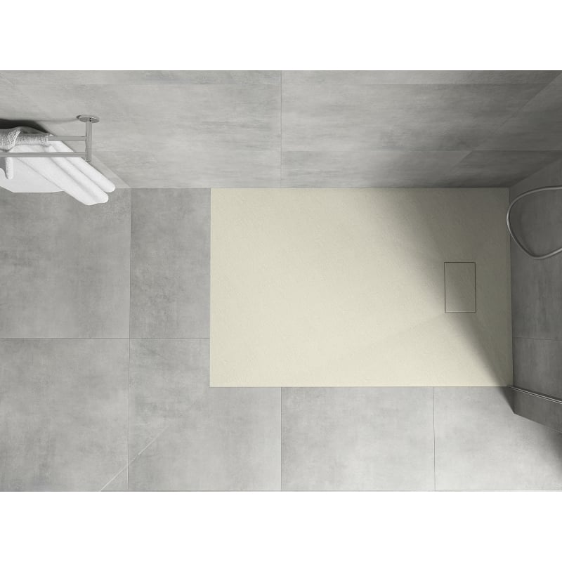Mexen Hugo obdĺžnikový sprchový kút SMC 80 x 70 cm, béžový - 42697080