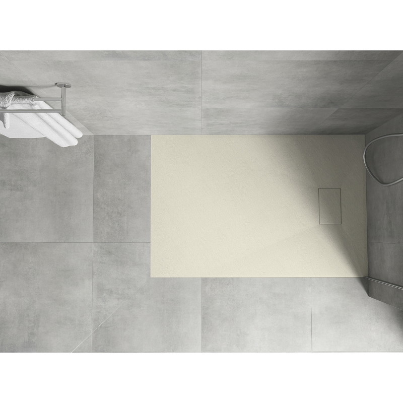 Mexen Hugo obdĺžnikový sprchový kút SMC 90 x 80 cm, béžový - 42698090