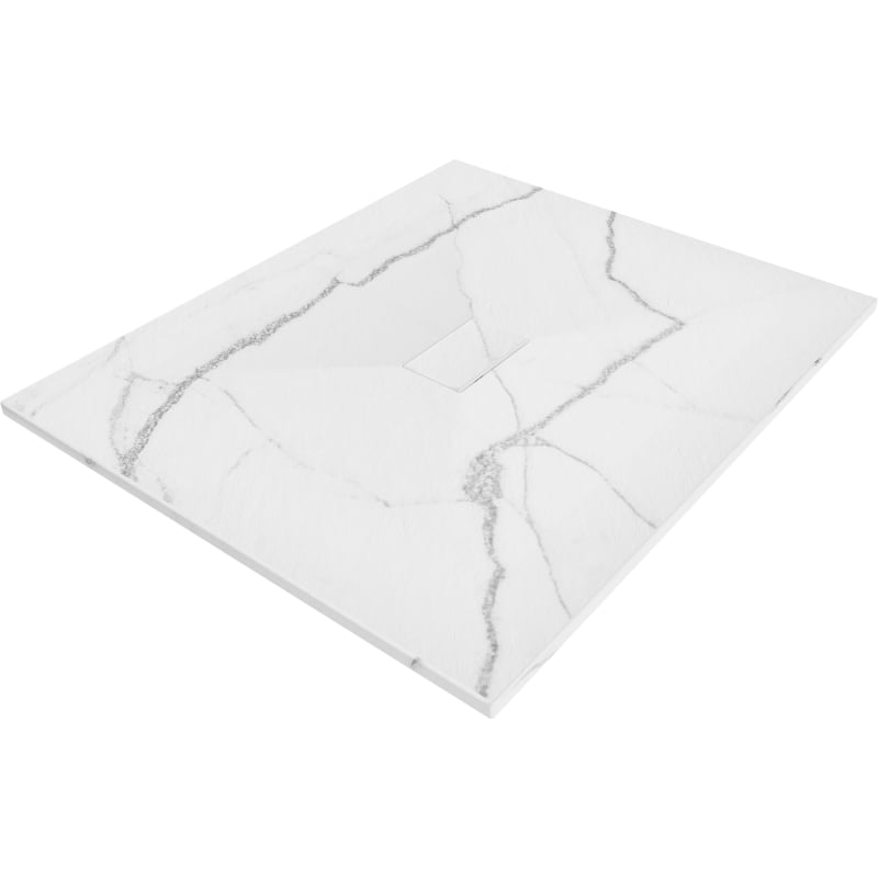 Mexen Hugo rectangulárny sprchový kút SMC 120 x 100 cm, biely kameň - 42151012