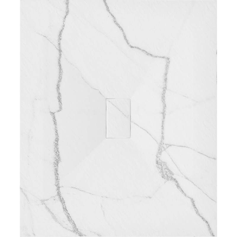 Mexen Hugo rectangulárny sprchový kút SMC 120 x 100 cm, biely kameň - 42151012