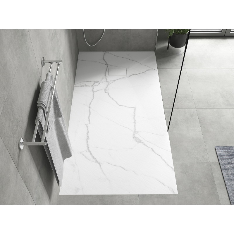 Mexen Hugo Obdĺžniková sprchová vanička SMC 180 x 90 cm, biely kameň - 42159018