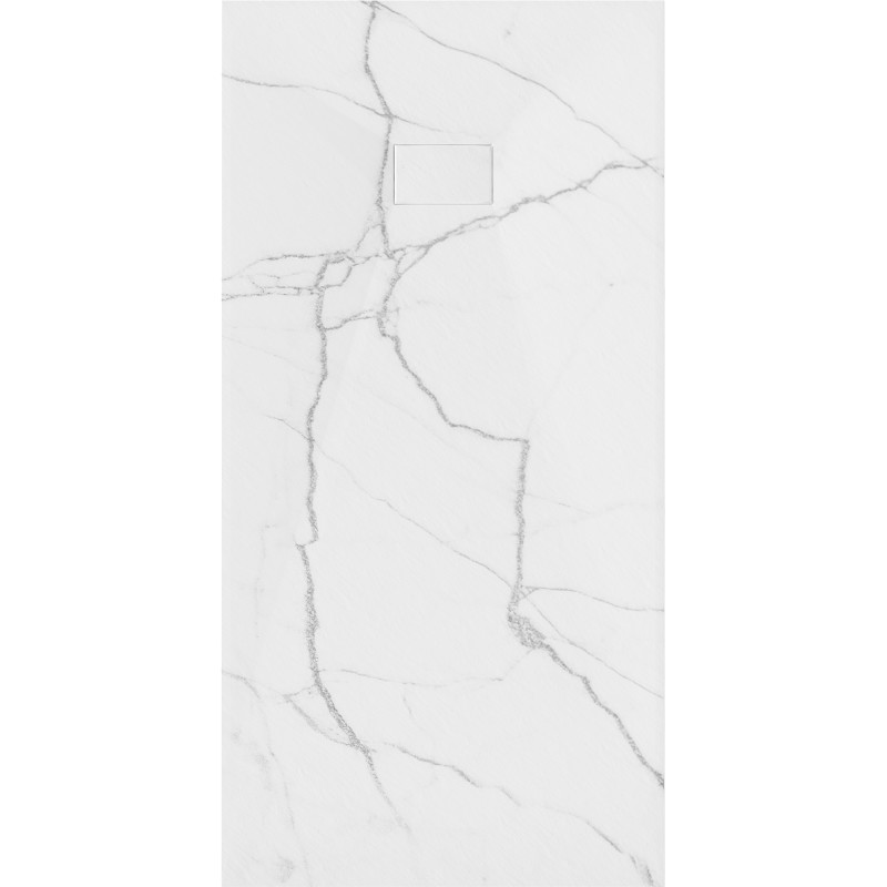 Mexen Hugo rektangulárny sprchový kút SMC 180 x 80 cm, biely kameň - 42158018