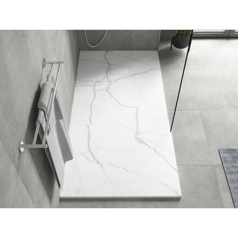 Mexen Hugo Obdĺžniková sprchová vanička SMC 180 x 90 cm, biely kameň - 42159018