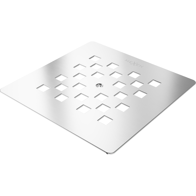 Mexen Stone+ kryt na sprchovú vaničku, inox - 44910001