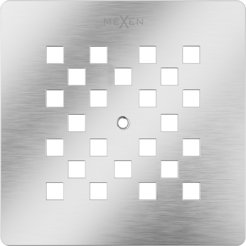Mexen Stone+ kryt na sprchový kút, inox - 44910001