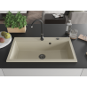 Mexen Slido granitový jednodrez 900 x 500 mm, béžový, čierny sifón - 6528901005-69-B