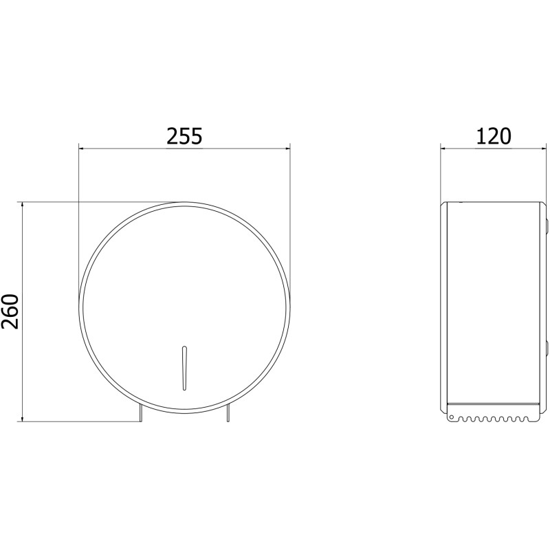 Mexen Spira-V držiak na toaletný papier, inox - 70K550-01