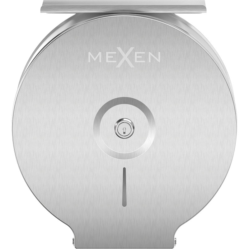 Mexen Spira-U+ kontajner na toaletný papier s poličkou na telefón, inox - 70K541-01