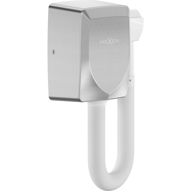 Mexen Aquis-S bazénový sušič na vlasy s hadicou, 1000 W, inox - 70K200-01