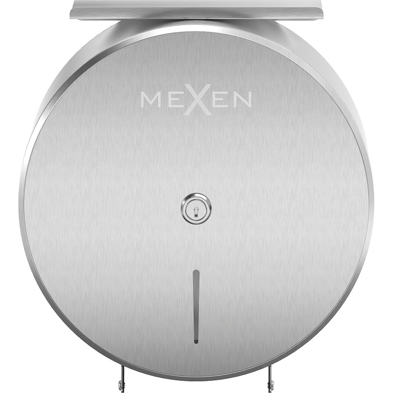Mexen Spira-H+ kontajner na toaletný papier s poličkou na telefón, inox - 70K561-01