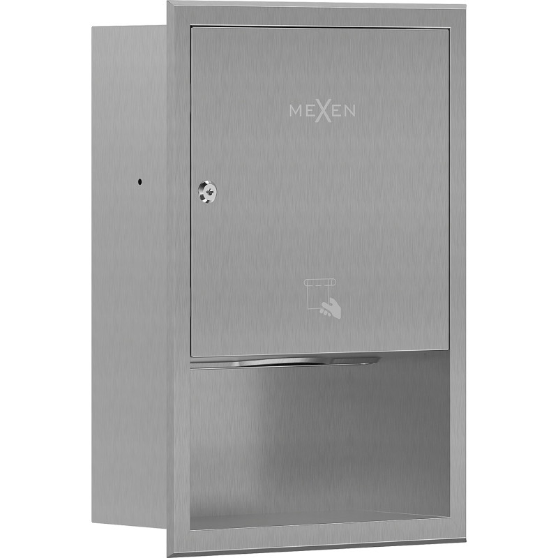 Mexen Linox zabudovaný zásobník na papierové utierky, inox - 70K003-01
