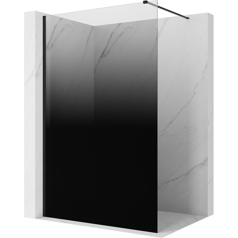Mexen Kioto sprchová stena Walk-in 70 x 200 cm, čierna ombre 8 mm, čierna - 800-070-101-70-76