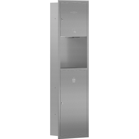 Mexen Linox výklenkový zásobník na papierové utierky s košom, inox - 70K003-01 - 70K002-01