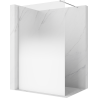 Mexen Kioto sprchová stena Walk-in 80 x 200 cm, biela ombre 8 mm, chróm - 800-080-101-01-86