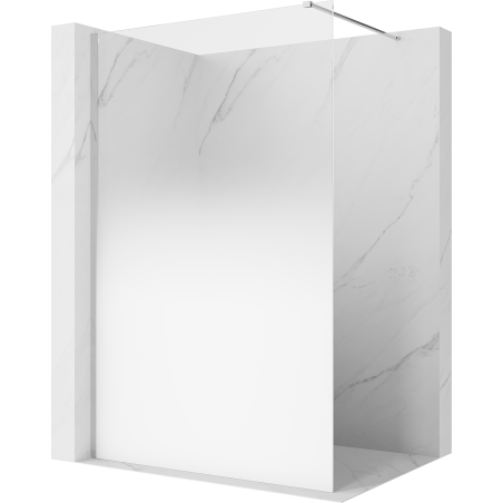 Mexen Kioto sprchová stena Walk-in 130 x 200 cm, biela ombre 8 mm, chróm - 800-130-101-01-86