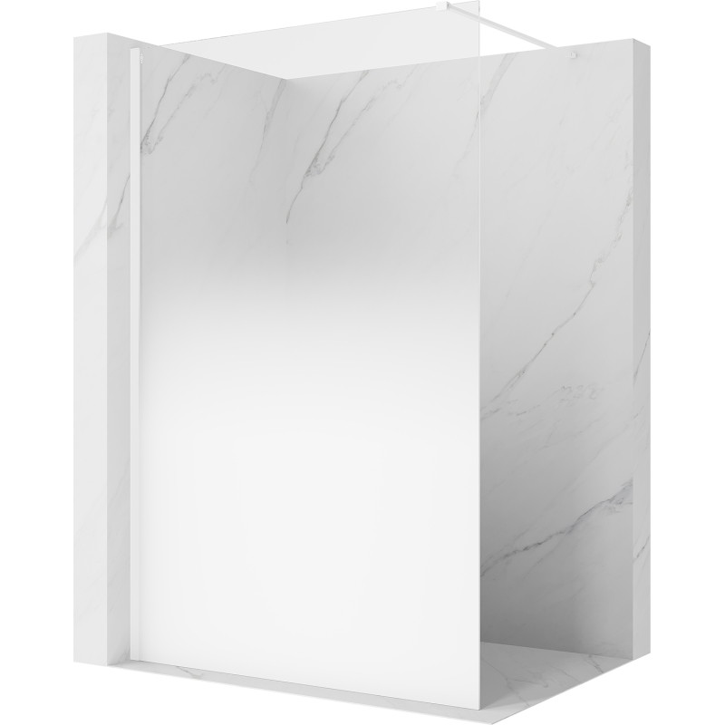 Mexen Kioto sprchová stena Walk-in 100 x 200 cm, biela ombre 8 mm, biela - 800-100-101-20-86