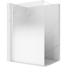 Mexen Kioto sprchová stena Walk-in 110 x 200 cm, biela ombre 8 mm, biela - 800-110-101-20-86