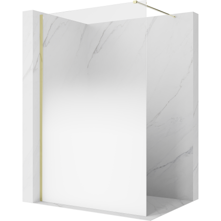 Mexen Kioto sprchová stena Walk-in 70 x 200 cm, ombre biela 8 mm, zlatá - 800-070-101-50-86