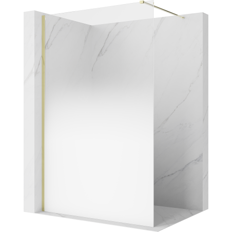Mexen Kioto sprchová stena Walk-in 80 x 200 cm, biele ombre 8 mm, zlatá - 800-080-101-50-86