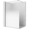Mexen Kioto sprchová stena Walk-in 90 x 200 cm, biela ombre 8 mm, brúsená pištoľová šedá - 800-090-101-66-86