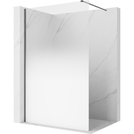 Mexen Kioto sprchová stena Walk-in 110 x 200 cm, biela ombre 8 mm, brúsená gun gray - 800-110-101-66-86