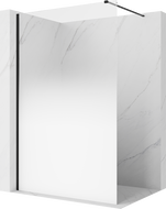 Mexen Kioto Sprchová stena Walk-in 100 x 200 cm, biela ombre 8 mm, čierna - 800-100-101-70-86